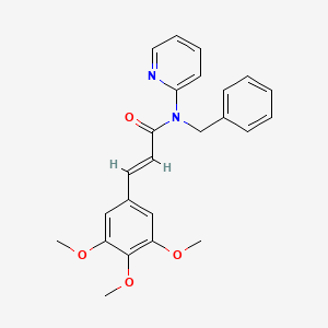 (E)-N-BENZYL-N-(2-PYRIDYL)-3-(3,4,5-TRIMETHOXYPHENYL)-2-PROPENAMIDE