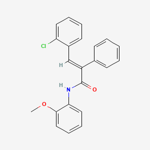 3-(2-chlorophenyl)-N-(2-methoxyphenyl)-2-phenylacrylamide