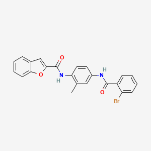 N-(4-{[(2-bromophenyl)carbonyl]amino}-2-methylphenyl)-1-benzofuran-2-carboxamide