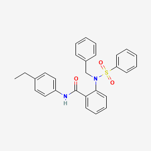 2-[benzyl(phenylsulfonyl)amino]-N-(4-ethylphenyl)benzamide