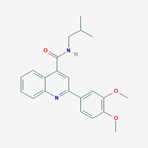 2-(3,4-dimethoxyphenyl)-N-isobutyl-4-quinolinecarboxamide