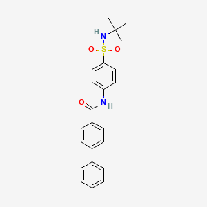 N-[4-(TERT-BUTYLSULFAMOYL)PHENYL]-[1,1'-BIPHENYL]-4-CARBOXAMIDE