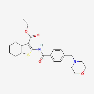 ethyl 2-{[4-(4-morpholinylmethyl)benzoyl]amino}-4,5,6,7-tetrahydro-1-benzothiophene-3-carboxylate