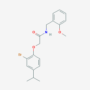 2-(2-bromo-4-isopropylphenoxy)-N-(2-methoxybenzyl)acetamide