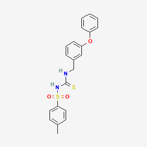 3-(4-METHYLBENZENESULFONYL)-1-[(3-PHENOXYPHENYL)METHYL]THIOUREA