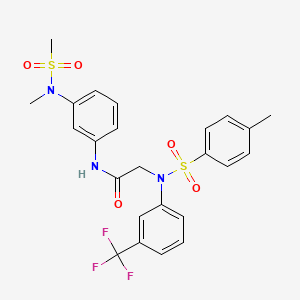 N~1~-{3-[methyl(methylsulfonyl)amino]phenyl}-N~2~-[(4-methylphenyl)sulfonyl]-N~2~-[3-(trifluoromethyl)phenyl]glycinamide