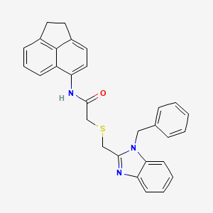 2-{[(1-benzyl-1H-benzimidazol-2-yl)methyl]thio}-N-(1,2-dihydro-5-acenaphthylenyl)acetamide