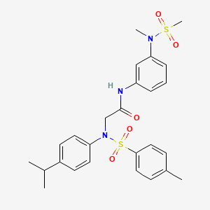 N~2~-(4-isopropylphenyl)-N~1~-{3-[methyl(methylsulfonyl)amino]phenyl}-N~2~-[(4-methylphenyl)sulfonyl]glycinamide