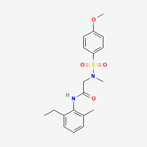 N-(2-ethyl-6-methylphenyl)-N~2~-[(4-methoxyphenyl)sulfonyl]-N~2~-methylglycinamide