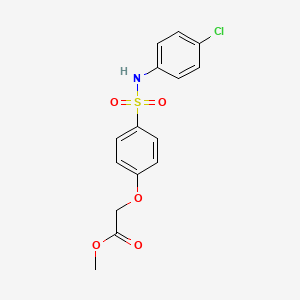 Methyl 2-[4-[(4-chlorophenyl)sulfamoyl]phenoxy]acetate