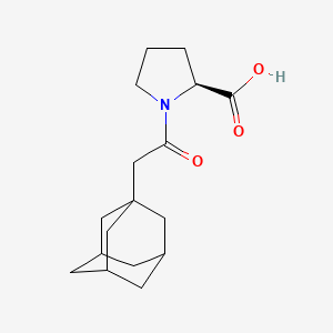 (2S)-1-[2-(1-adamantyl)acetyl]pyrrolidine-2-carboxylic acid