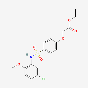 Ethyl 2-[4-[(5-chloro-2-methoxyphenyl)sulfamoyl]phenoxy]acetate