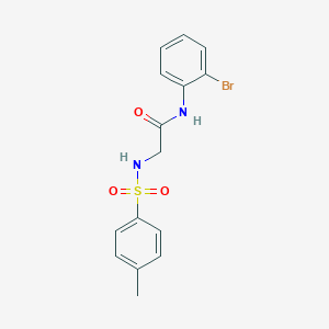 N-(2-bromophenyl)-2-[(4-methylphenyl)sulfonylamino]acetamide