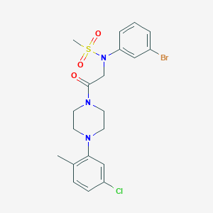 N-(3-Bromo-phenyl)-N-{2-[4-(5-chloro-2-methyl-phenyl)-piperazin-1-yl]-2-oxo-ethyl}-methanesulfonamide