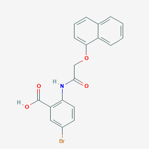 5-bromo-2-{[(1-naphthyloxy)acetyl]amino}benzoic acid