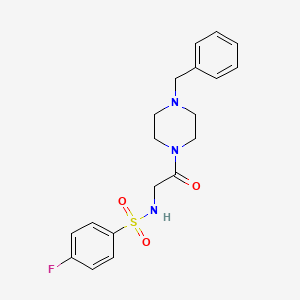 N-[2-(4-Benzyl-piperazin-1-yl)-2-oxo-ethyl]-4-fluoro-benzenesulfonamide