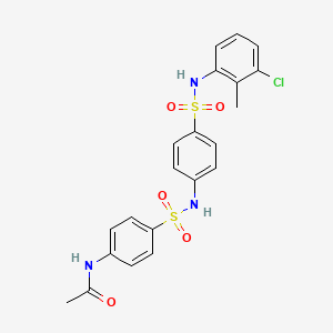 N-(4-{[(4-{[(3-chloro-2-methylphenyl)amino]sulfonyl}phenyl)amino]sulfonyl}phenyl)acetamide