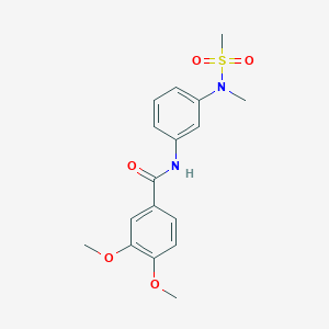 3,4-dimethoxy-N-{3-[methyl(methylsulfonyl)amino]phenyl}benzamide