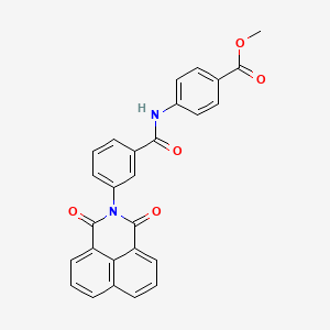 methyl 4-{[3-(1,3-dioxo-1H-benzo[de]isoquinolin-2(3H)-yl)benzoyl]amino}benzoate