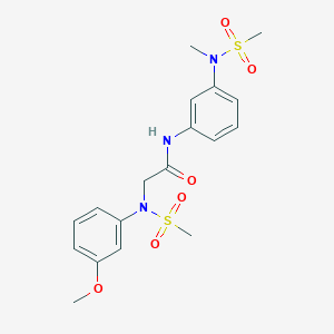 N~2~-(3-methoxyphenyl)-N~1~-{3-[methyl(methylsulfonyl)amino]phenyl}-N~2~-(methylsulfonyl)glycinamide