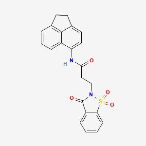 N-(1,2-dihydro-5-acenaphthylenyl)-3-(1,1-dioxido-3-oxo-1,2-benzisothiazol-2(3H)-yl)propanamide