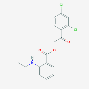 [2-(2,4-Dichlorophenyl)-2-oxoethyl] 2-(ethylamino)benzoate