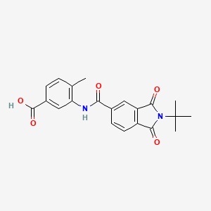 3-{[(2-tert-butyl-1,3-dioxo-2,3-dihydro-1H-isoindol-5-yl)carbonyl]amino}-4-methylbenzoic acid