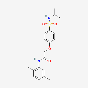 N-(2,5-dimethylphenyl)-2-{4-[(isopropylamino)sulfonyl]phenoxy}acetamide