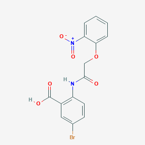 5-bromo-2-{[(2-nitrophenoxy)acetyl]amino}benzoic acid