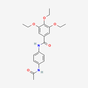 N-[4-(acetylamino)phenyl]-3,4,5-triethoxybenzamide