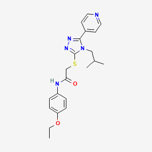 N-(4-ethoxyphenyl)-2-{[4-isobutyl-5-(4-pyridinyl)-4H-1,2,4-triazol-3-yl]thio}acetamide