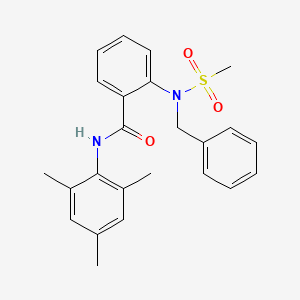 2-[benzyl(methylsulfonyl)amino]-N-(2,4,6-trimethylphenyl)benzamide