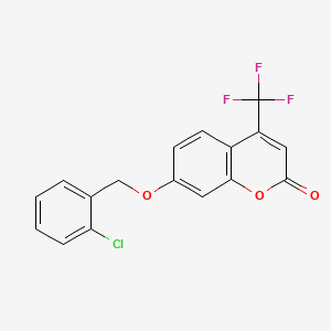 7-[(2-chlorobenzyl)oxy]-4-(trifluoromethyl)-2H-chromen-2-one