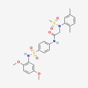 N~1~-(4-{[(2,5-dimethoxyphenyl)amino]sulfonyl}phenyl)-N~2~-(2,5-dimethylphenyl)-N~2~-(methylsulfonyl)glycinamide