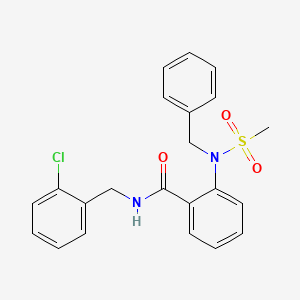 2-[benzyl(methylsulfonyl)amino]-N-(2-chlorobenzyl)benzamide