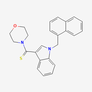 3-(4-morpholinylcarbonothioyl)-1-(1-naphthylmethyl)-1H-indole