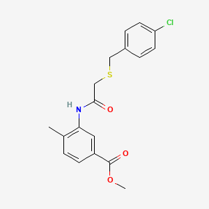 methyl 3-({[(4-chlorobenzyl)thio]acetyl}amino)-4-methylbenzoate