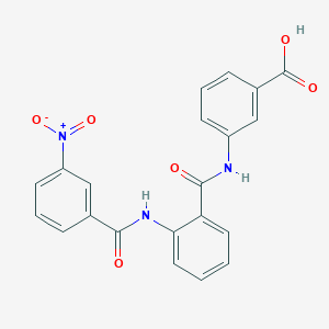 3-[[2-[(3-nitrobenzoyl)amino]benzoyl]amino]benzoic Acid