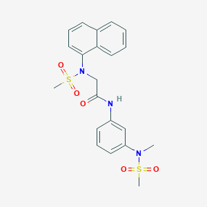 N-{3-[methyl(methylsulfonyl)amino]phenyl}-N~2~-(methylsulfonyl)-N~2~-naphthalen-1-ylglycinamide