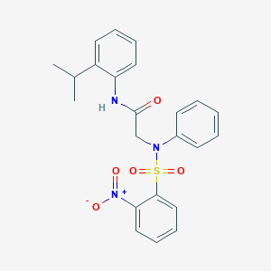 N~1~-(2-isopropylphenyl)-N~2~-[(2-nitrophenyl)sulfonyl]-N~2~-phenylglycinamide