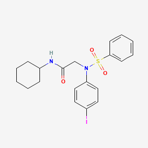 N~1~-cyclohexyl-N~2~-(4-iodophenyl)-N~2~-(phenylsulfonyl)glycinamide