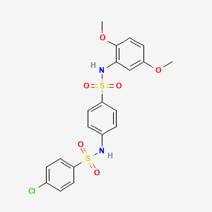 4-chloro-N-(4-{[(2,5-dimethoxyphenyl)amino]sulfonyl}phenyl)benzenesulfonamide