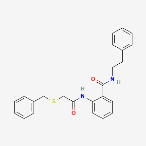 2-{[(benzylthio)acetyl]amino}-N-(2-phenylethyl)benzamide