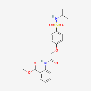 methyl 2-[({4-[(isopropylamino)sulfonyl]phenoxy}acetyl)amino]benzoate