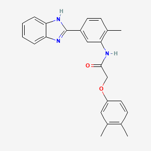 N-[5-(1H-1,3-BENZODIAZOL-2-YL)-2-METHYLPHENYL]-2-(3,4-DIMETHYLPHENOXY)ACETAMIDE