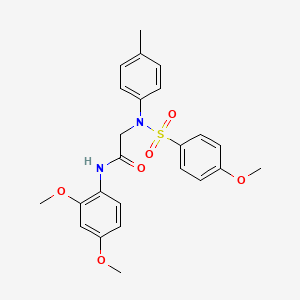 N-(2,4-dimethoxyphenyl)-2-(N-(4-methoxyphenyl)sulfonyl-4-methylanilino)acetamide