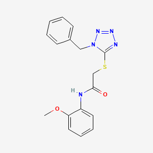 2-[(1-benzyl-1H-tetrazol-5-yl)thio]-N-(2-methoxyphenyl)acetamide