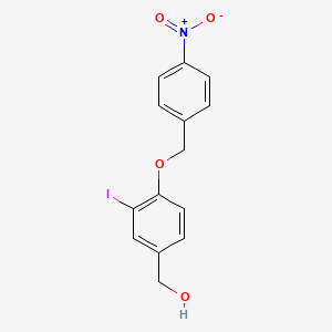 [3-Iodo-4-[(4-nitrophenyl)methoxy]phenyl]methanol