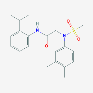 N~2~-(3,4-dimethylphenyl)-N~1~-(2-isopropylphenyl)-N~2~-(methylsulfonyl)glycinamide