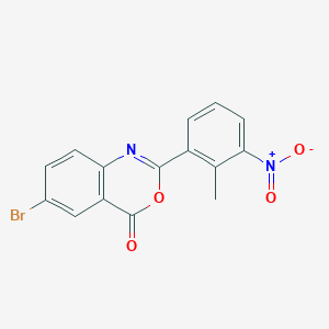 6-bromo-2-(2-methyl-3-nitrophenyl)-4H-3,1-benzoxazin-4-one